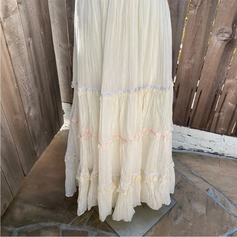 Vintage Gunne Sax by Jessica 70's Prairie Summer dress size 9 - Picture 3 of 15